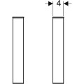 Koło Twins nóżka meblowa 25 cm (komplet 2 szt) 99656-000 rysunek techniczny