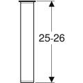 Koło Twins nóżka meblowa 25 cm (komplet 2 szt) 99656-000 rysunek techniczny