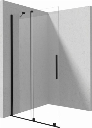 Deante Prizma Nero kabina walk-in przesuwna 140 cm, kolor czarny (nero) KTJ_N34R