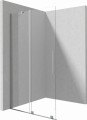 Deante Prizma kabina walk-in przesuwna 140 cm, kolor stal szczotkowana (inox) KTJ_F34R
