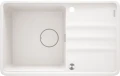 Deante Momi zlewozmywak granitowy 78x50cm 1 komorowy z ociekaczem, wpuszczany/podblatowy kolor biały (alabaster) ZKM_A113