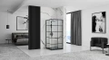 Rea Concept Black kabina prysznicowa kwadratowa 90x90 cm, szprosy czarny mat REA-K5478