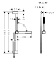 Hansgrohe Pulsify S 24372670 zestaw prysznicowy czarny mat