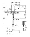Grohe Eurosmart Cosmopolitan E bateria umywalkowa elektroniczna na podczerwień z ogranicznikiem temperatury, kolor chrom 36325002