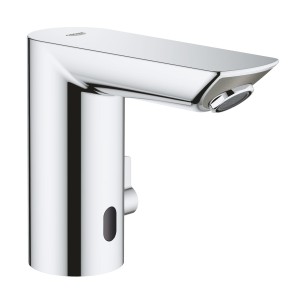 Grohe Bau Cosmopolitan E bateria umywalkowa elektroniczna na podczerwień z mieszaczem i ogranicznikiem temperatury, kolor chrom 36453000