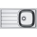 Franke Spark SKL 611-78/44 Zlewozmywak 1-komorowy z ociekaczem 780x435 odpływ 3 1/2", len 101.0712.226