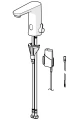 ORAS ELECTRA SAFETY Bateria umywalkowa bezdotykowa z Bluetooth , kolor chrom 9260FZ