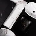 Rea Blanka umywalka wolnostojąca 40x40 cm, kolor Marble Marmur REA-U8704.webp