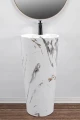 Rea Blanka umywalka wolnostojąca 40x40 cm, kolor Marble Marmur REA-U8704