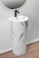 Rea Blanka umywalka wolnostojąca 40x40 cm, kolor Marble Marmur REA-U8704