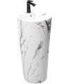 Rea Blanka umywalka wolnostojąca 40x40 cm, kolor Marble Marmur REA-U8704