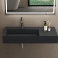 Rea Archi umywalka nablatowa konglomeratowa 90x48 cm, kolor szary mat REA-U4304