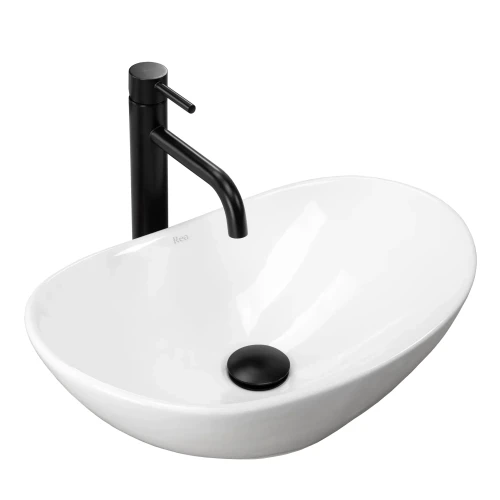 Rea Royal Mini umywalka nablatowa 47x30cm, kolor biały REA-U6507
