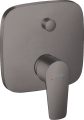 Hansgrohe Talis E bateria prysznicowo-wannowa podtynkowa z przełącznikiem,  kolor czarny chrom szczotkowany 71474340