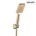 Valvex Loft Brushed Gold zestaw natryskowy z uchwytem punktowym, kolor złoty szczotkowany 2432860