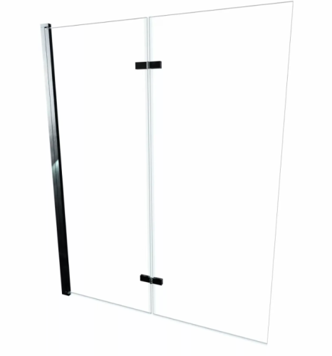 AD Naturalnie Jeziorak 100 cm parawan nawannowy składany 2-elementowy składany, profil chrom SPW-002-100CH
