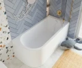 AD Naturalnie Upsala Uni wanna narożna 150cm, prawa kolor biały AWW-009-150NPP-P