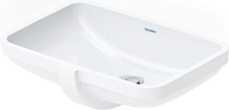Duravit No.1 umywalka podblatowa 525x380mm, kolor biały 03954900282