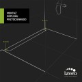 Odpływ przyścienny przyścienny Laveo Basso 80 cm COB_281D