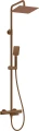 Deante Therm zestaw prysznicowy termostatyczny z wylewką wannową, kolor brąz szczotkowany NAC_C1HT