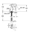 Grohe Essence bateria umywalkowa stojąca rozmiar M, kolor chrom 24176001