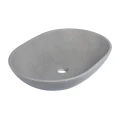 AD Naturalnie Pinatubo umywalka kamienna 60 cm, stawiana na blacie kolor szary KUN-003SZ