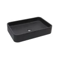 AD Naturalnie Etna Mini umywalka kamienna 45 cm, stawiana na blacie kolor czarny KUN-004CZ-M