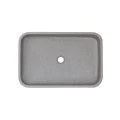 AD Naturalnie Etna Mini umywalka kamienna 45 cm, stawiana na blacie kolor szary KUN-004SZ-M