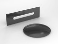 Maskownica przelewu i odpływu gun metal Besco ZM-WW-GR