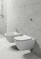 GSI Ceramica Pura bidet wiszący 36x50 ( z mocowaniami FISR2 ) kolor biały połysk 8864111 aranżacja