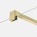 New Trendy Nesta ścianka walk-in 130x200cm szkło 8mm, profil złoty połysk K-1736
