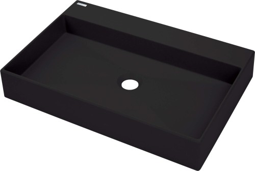 Deante Correo umywalka nablatowa granitowa, kolor czarny (nero) CQR_NU6S