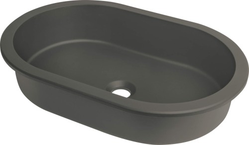 Deante Silia umywalka podblatowa/wpuszczana w blat granitowa 58,8x39 cm, kolor antracyt metalik (grafit) CQS_TU6U