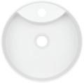 Deante Silia umywalka nablatowa 36 cm granitowa z otworem na baterię, kolor alabaster (biały) CQS_AU4B