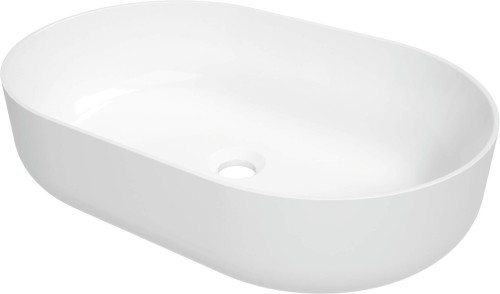 Deante Round umywalka nablatowa 58 cm, kolor biały CGR_6U6S