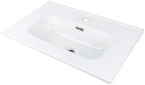 Deante Tubo umywalka wpuszczana w blat 60 cm, kolor biały CTU_6U6M