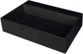 Deante Correo umywalka nablatowa 60x40 cm granitowa z maskownicą, kolor czarny (nero) CQR_NU6M