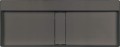 Deante Blur umywalka nablatowa 100x40 cm granitowa z maskownicą, kolor antracyt metalik (grafit) CQB_TU1S