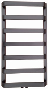 Aquaform Misaki Duo grzejnik łazienkowy 67x54 cm, podłączenie dolne, 305W, kolor czarny mat GRŁ-G/MD-670X540-CZ