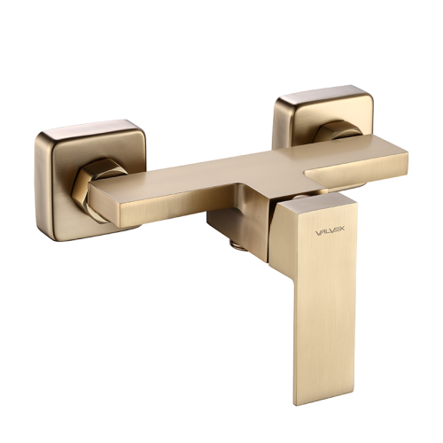 Valvex Ars bateria natryskowa ścienna, kolor złoty szczotkowany (Brushed gold) 2420480