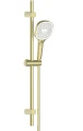 KFA Armatura Malaga zestaw natryskowy na drążku PVD, kolor złoty szczotkowany (Brushed gold) 841-352-31