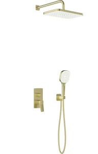 KFA Armatura Malaga zestaw natryskowy podtynkowy PVD, kolor złoty szczotkowany (Brushed gold) 4529-501-31