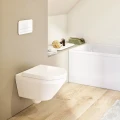 Villeroy&Boch Architectura Combi-Pack Direct Flush miska WC bez rantu z deską wolnoopadającą, powłoka Ceramicplus kolor biały (Weiss Alpin) 4694CLR1