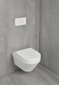 Villeroy&Boch Architectura Combi-Pack Direct Flush miska WC bez rantu z deską wolnoopadającą, powłoka Ceramicplus kolor biały (Weiss Alpin) 4694CLR1