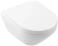 Villeroy&Boch Architectura Combi-Pack Direct Flush miska WC bez rantu z deską wolnoopadającą, powłoka Ceramicplus kolor biały (Weiss Alpin) 4694CLR1