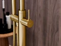 Besco Veo 3.0 ColdMode bateria wannowa wolnostojąca, kolor złoty szczotkowany BW-V3-ZS