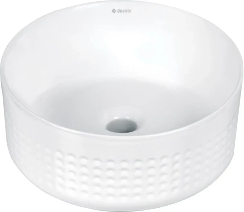 Deante Silia Hexa umywalka nablatowa 36cm, kolor biały CDX_6U3S