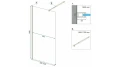 Rea Aero kabina walk-in 100cm, kolor złoty szczotkowany REA-K4701