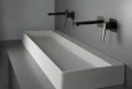 Deante Blur umywalka nablatowa granitowa z maskownicą 120 cm, kolor alabaster (biały) CQB_AU2S aranżacja