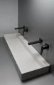 Deante Blur umywalka nablatowa granitowa z maskownicą 120 cm, kolor alabaster (biały) CQB_AU2S aranżacja